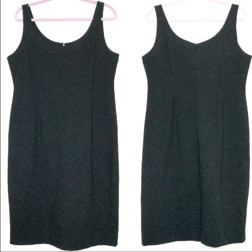 Eileen Fisher Dark Grayish Black Sheath Dress 🍁
